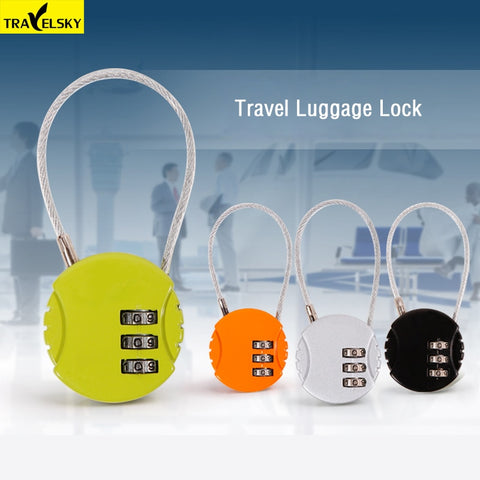 Travelsky Brand Travel Luggage Suitcase Lock Resettable 3 Digit Combination